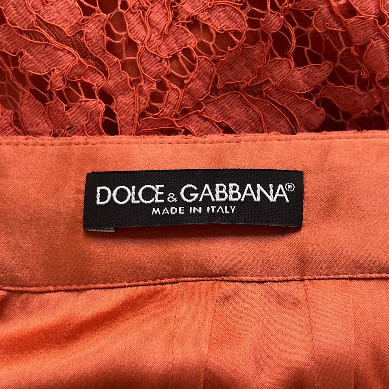 Dolce & Gabbana Floral Lace Skirt