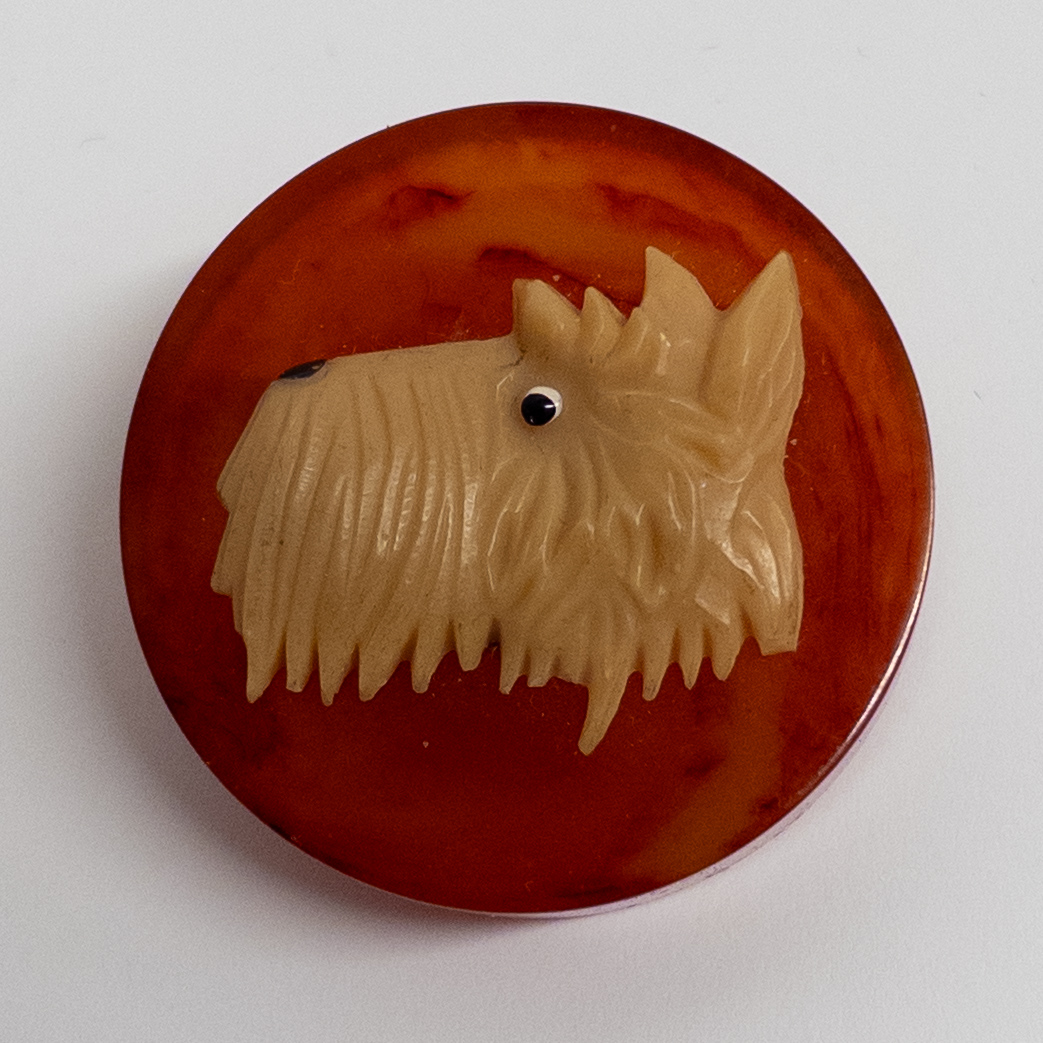 Vintage Bakelite Scottish Terrier Brooch