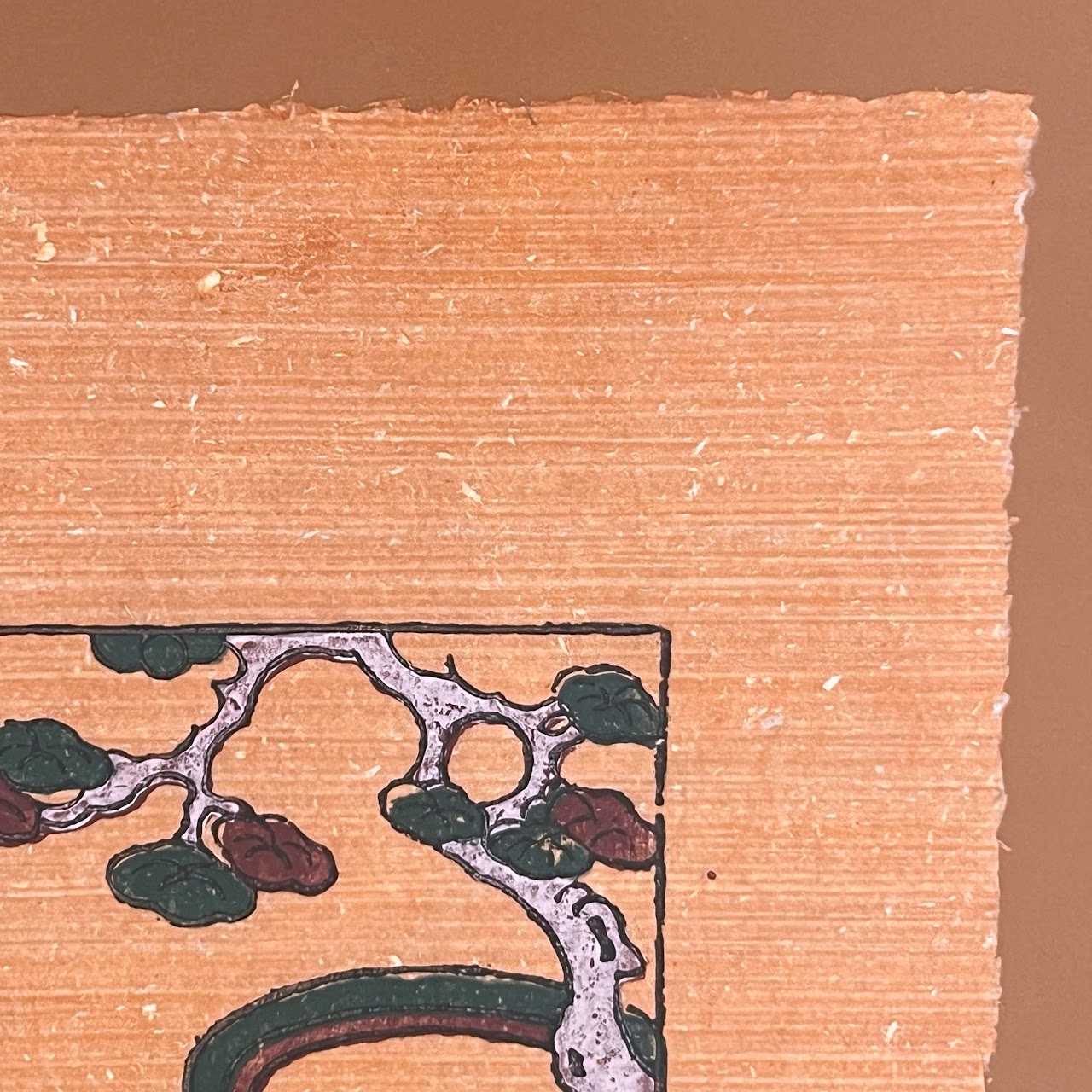 Vietnamese Ðông Hồ Woodcut Painting #1