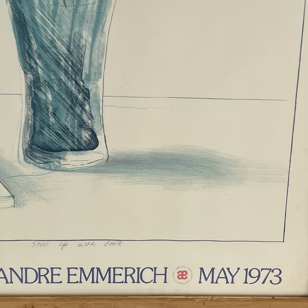 David Hockney at Andre Emmerich Gallery Exhibition Poster, 1973