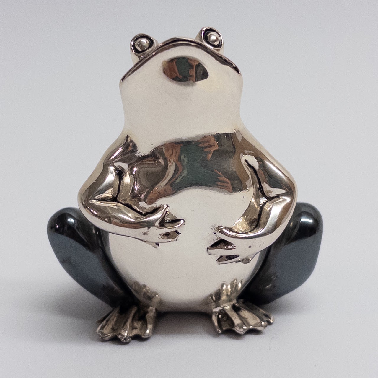 Sterling Silver Clad Hazorfim Frog Miniature