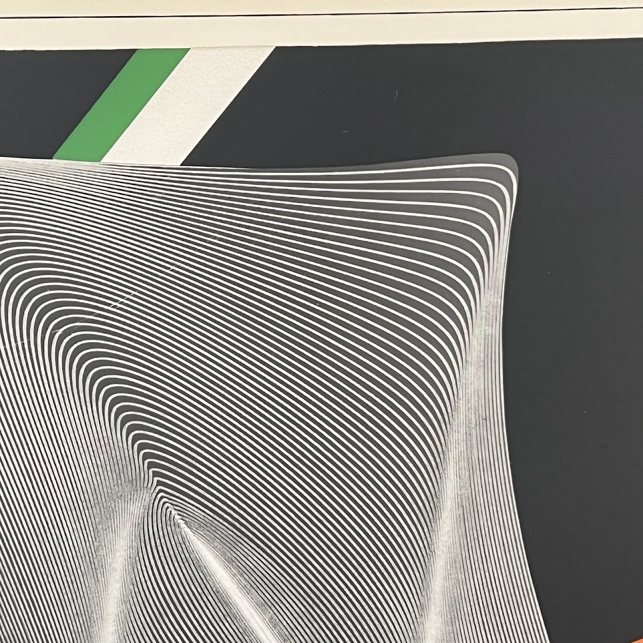 1960s Modernist Op-Art Silkscreen