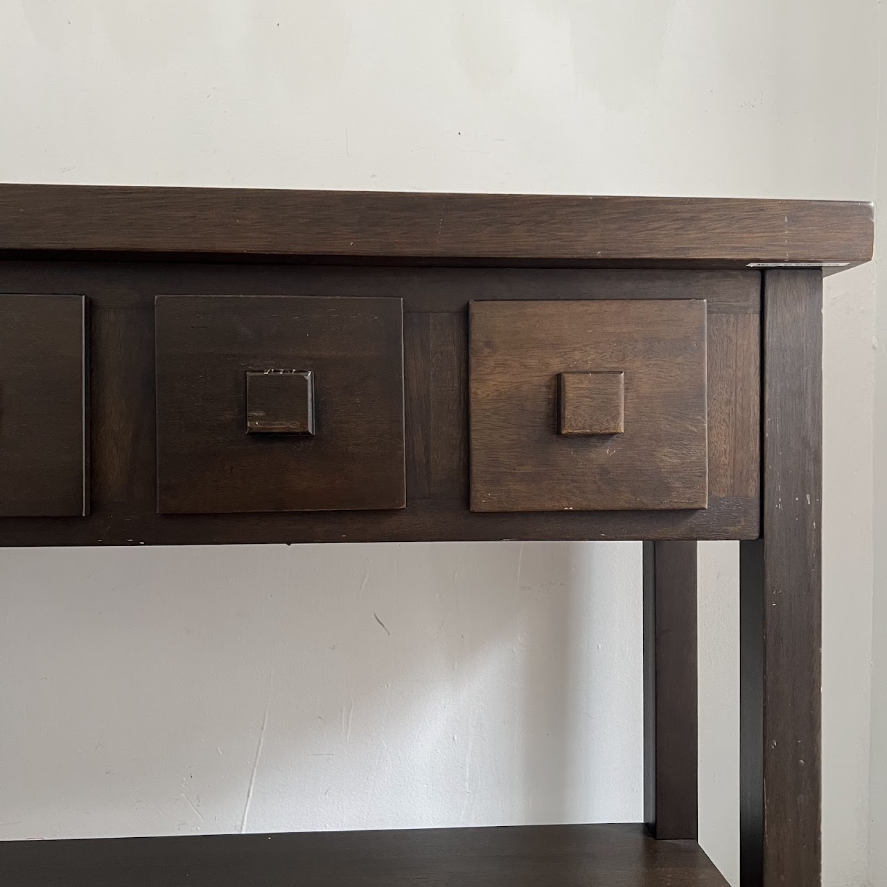 Contemporary Four Drawer Hall Table