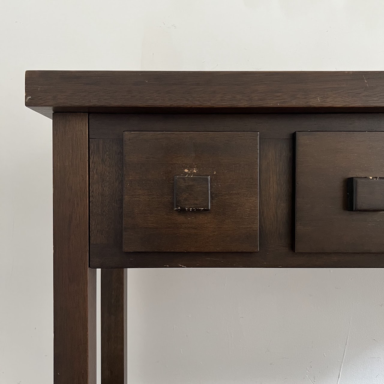 Contemporary Four Drawer Hall Table