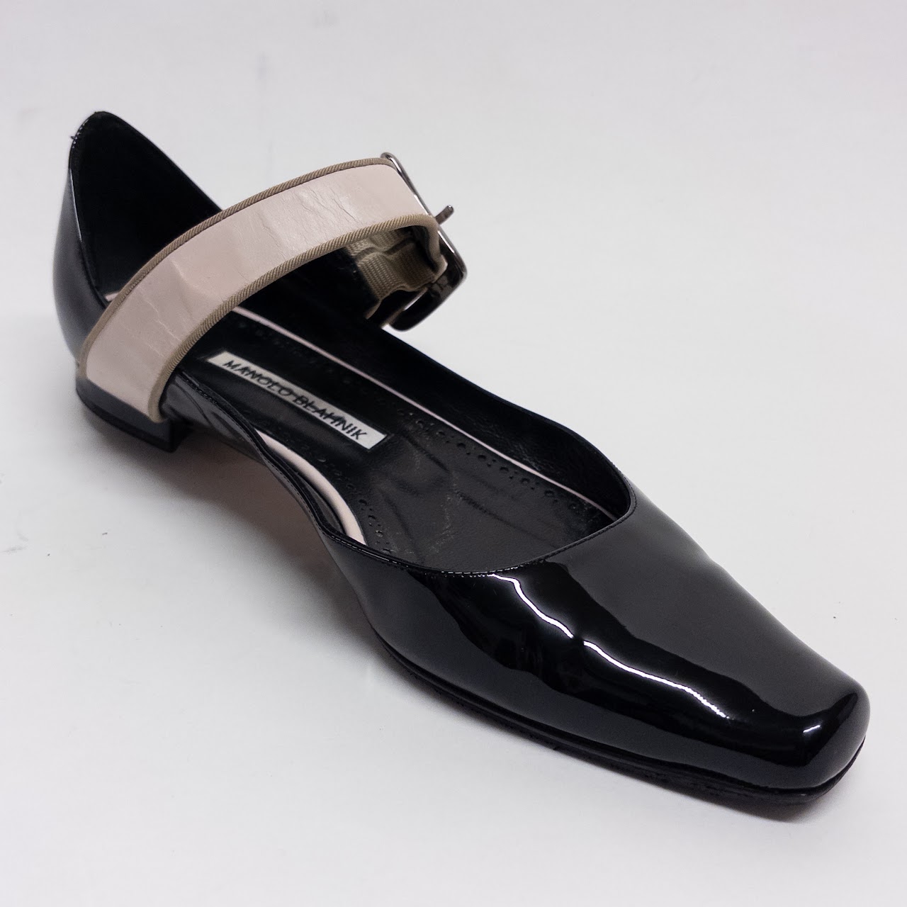 Manolo Blahnik Patent Leather Flats