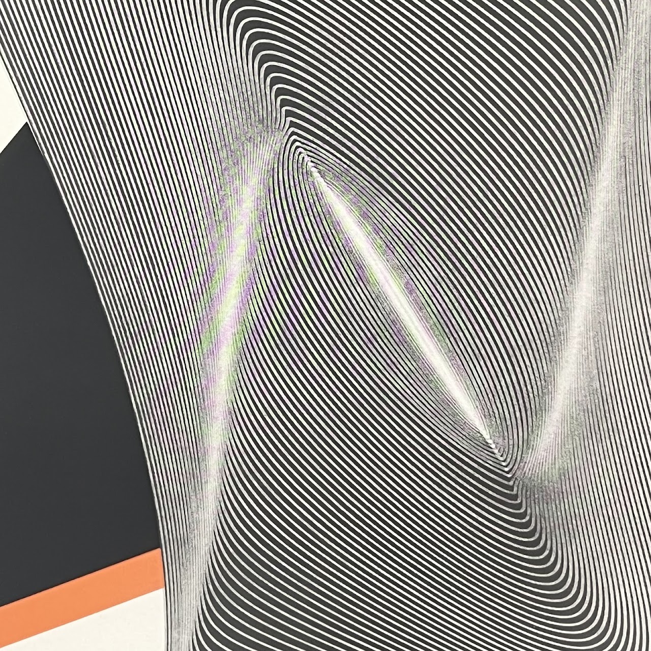 1960s Modernist Op-Art Silkscreen