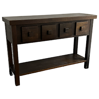 Contemporary Four Drawer Hall Table