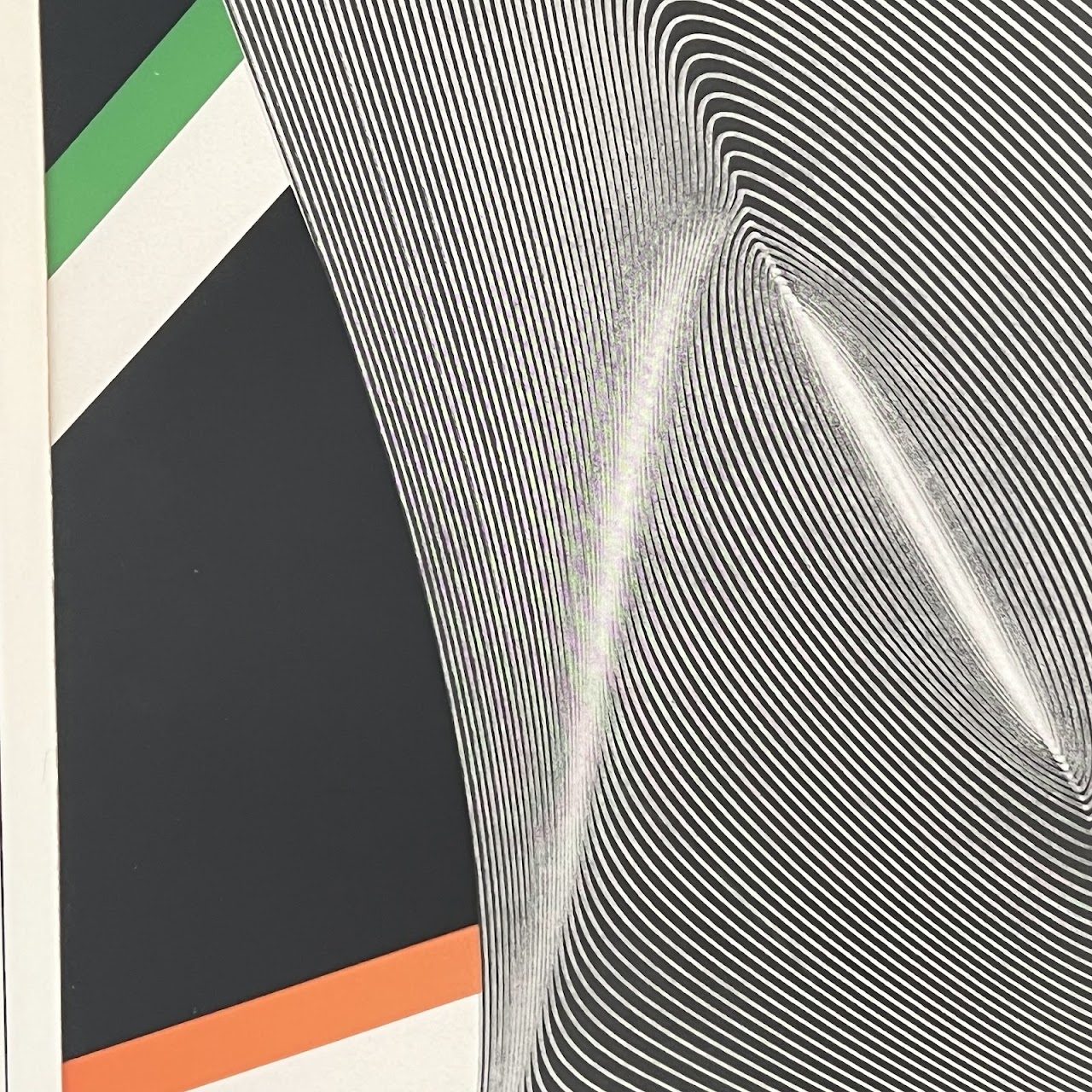 1960s Modernist Op-Art Silkscreen