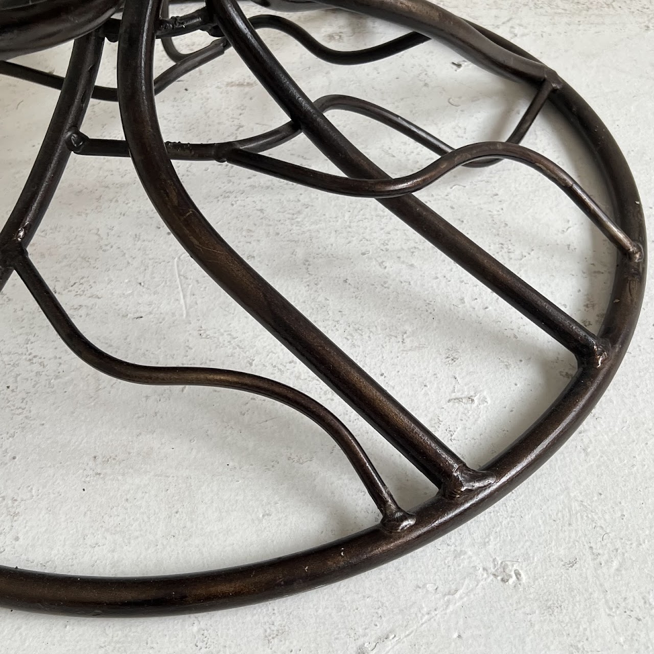 Modern Bronzed Iron Tree Root Cocktail Table