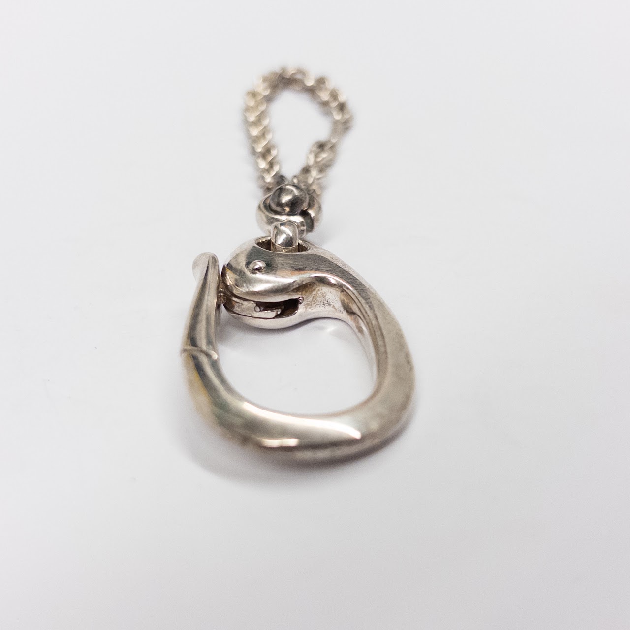 Sterling Silver Carabiner on Chain