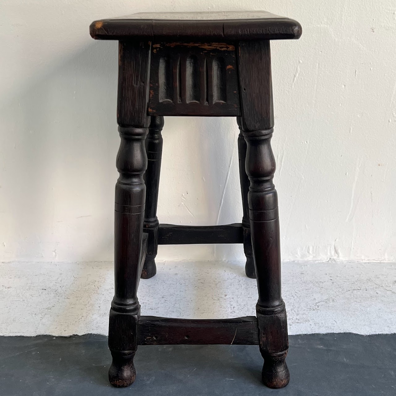 Early 20th C. Oak Joint Stool