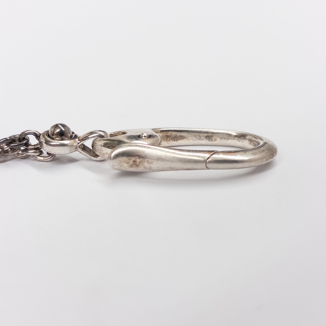 Sterling Silver Carabiner on Chain