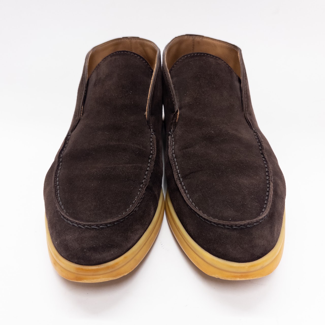 Loro Piana Open Walk Suede Ankle Boot