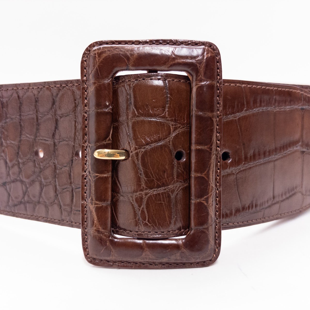 Ralph Lauren Wide  Alligator Belt