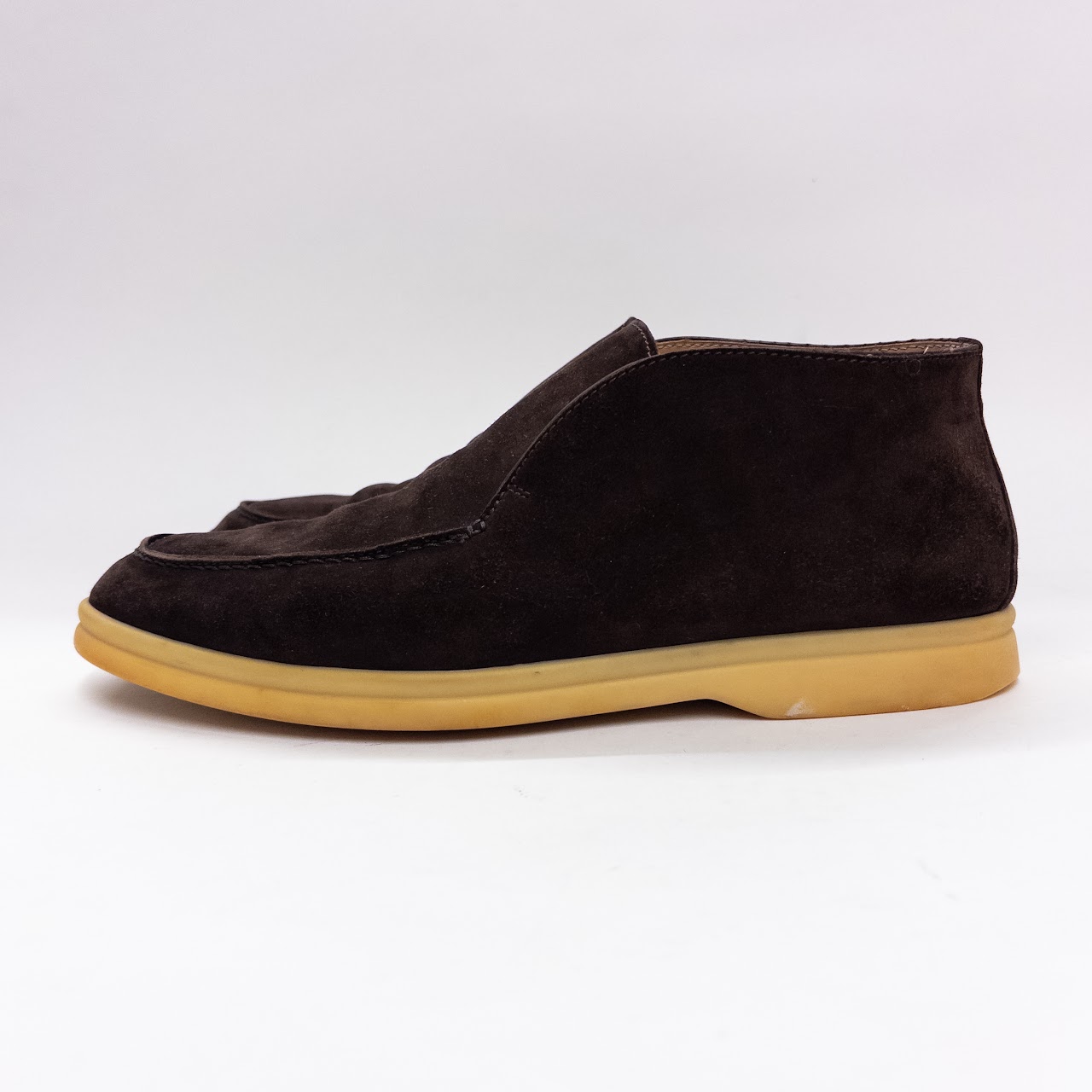 Loro Piana Open Walk Suede Ankle Boot