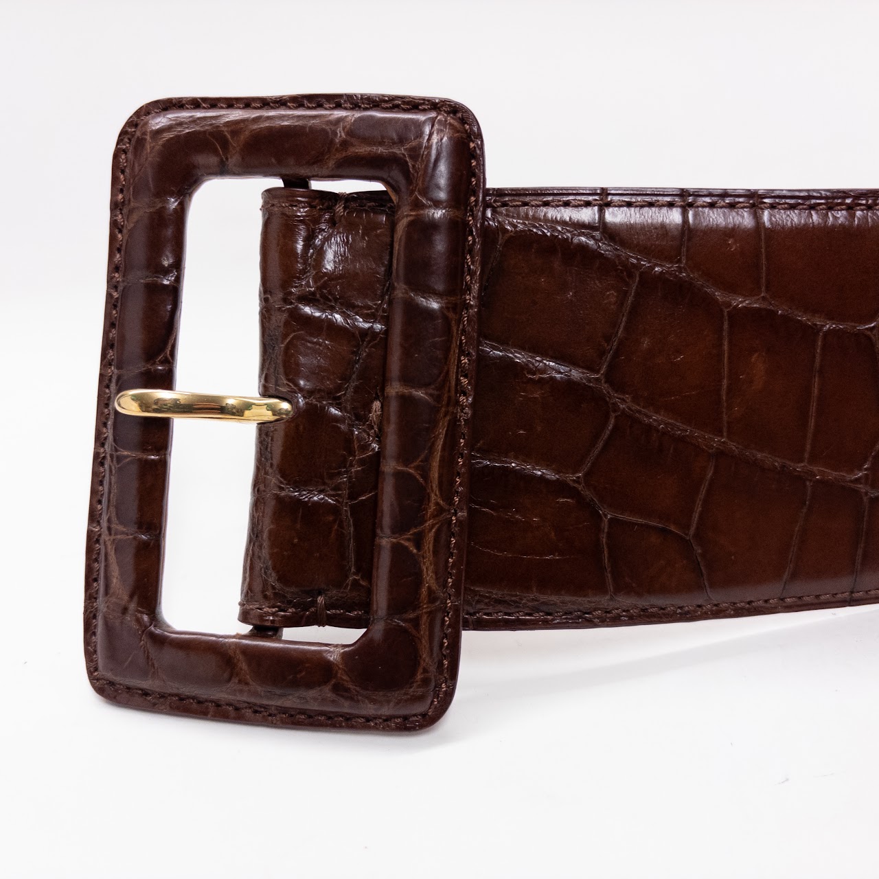 Ralph Lauren Wide  Alligator Belt