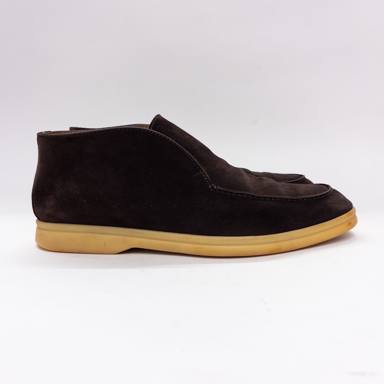 Loro Piana Open Walk Suede Ankle Boot