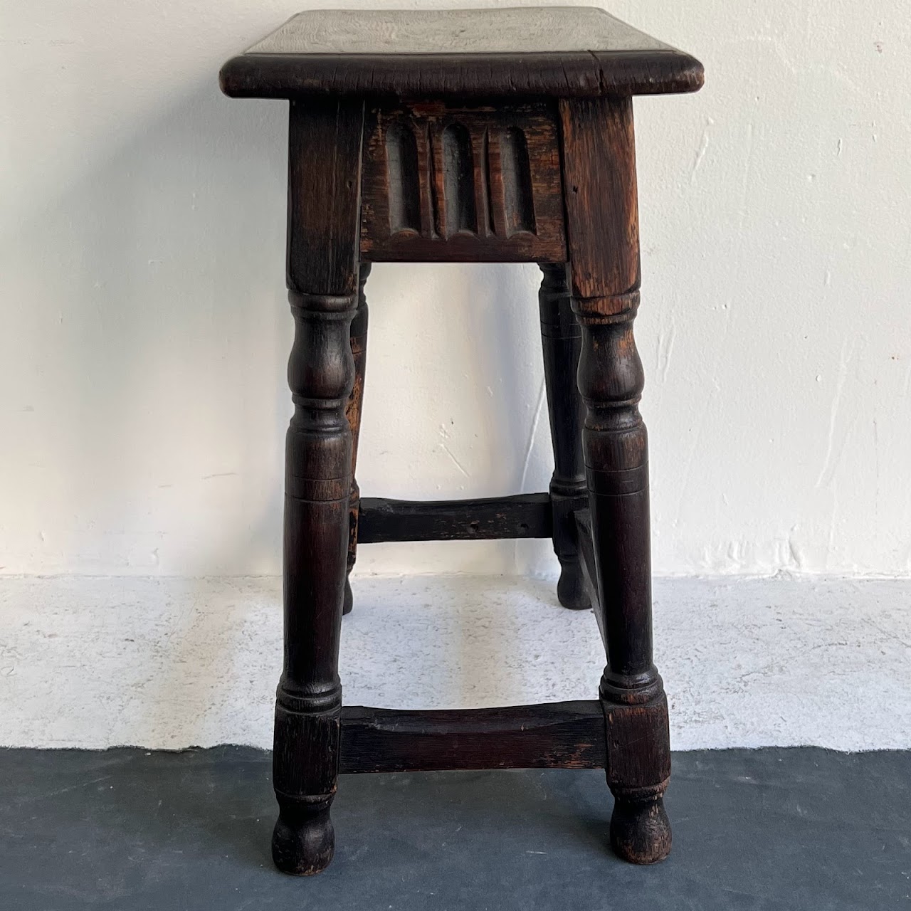 Early 20th C. Oak Joint Stool