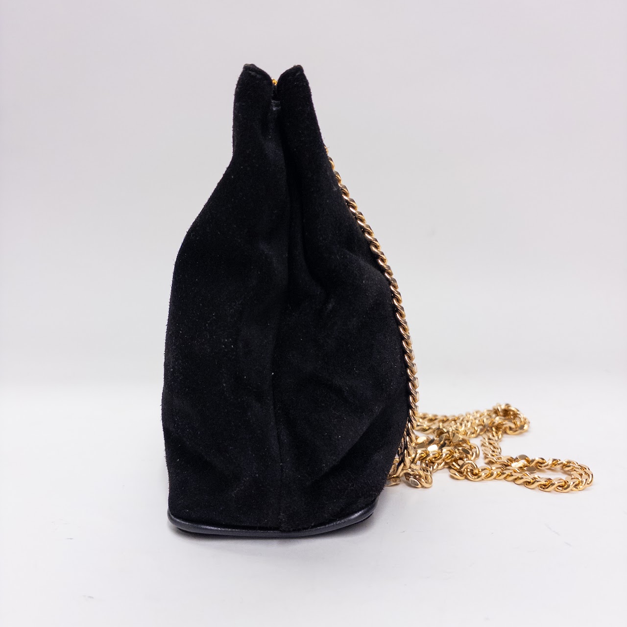 Paloma Picasso Chain Strap Suede Bag