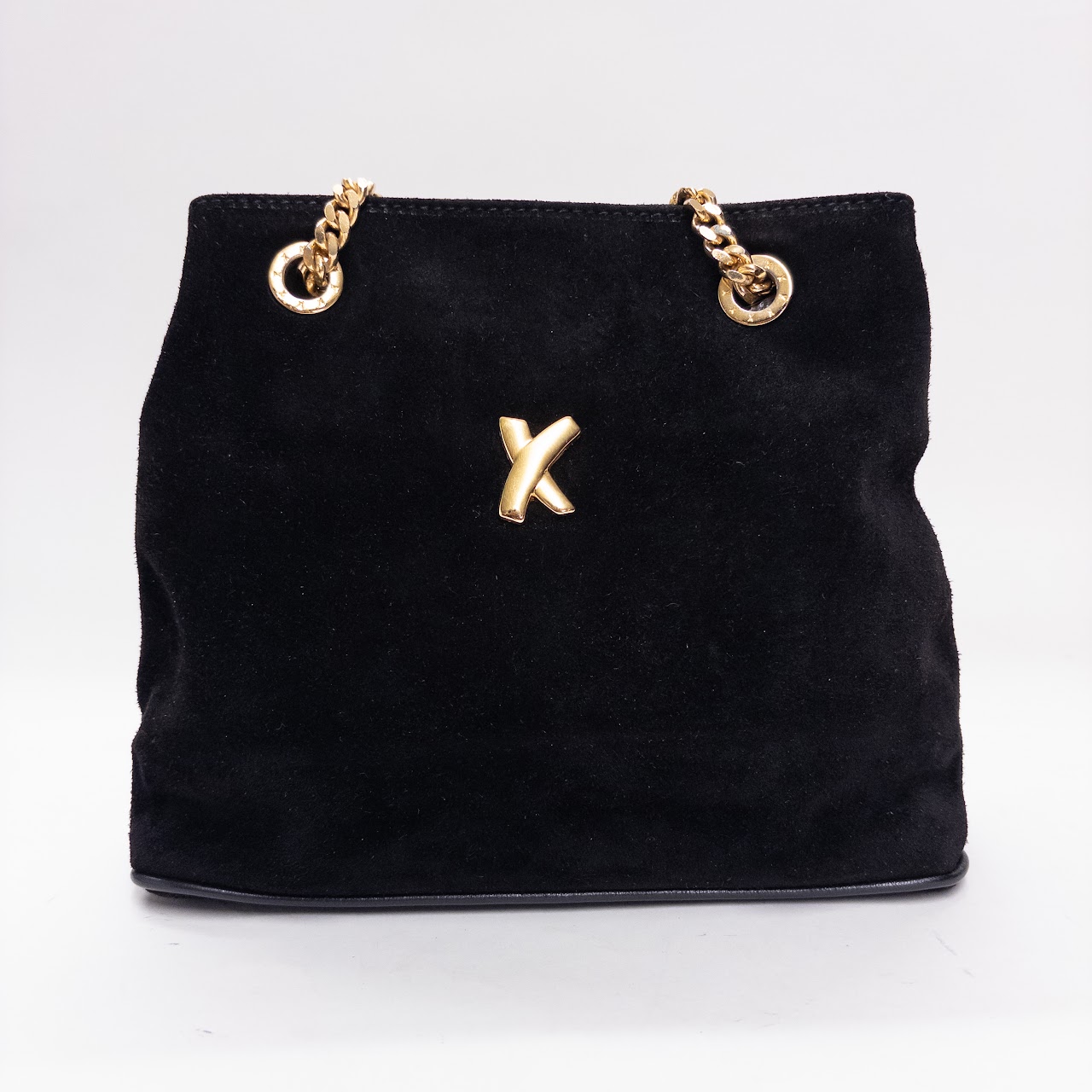 Paloma Picasso Chain Strap Suede Bag