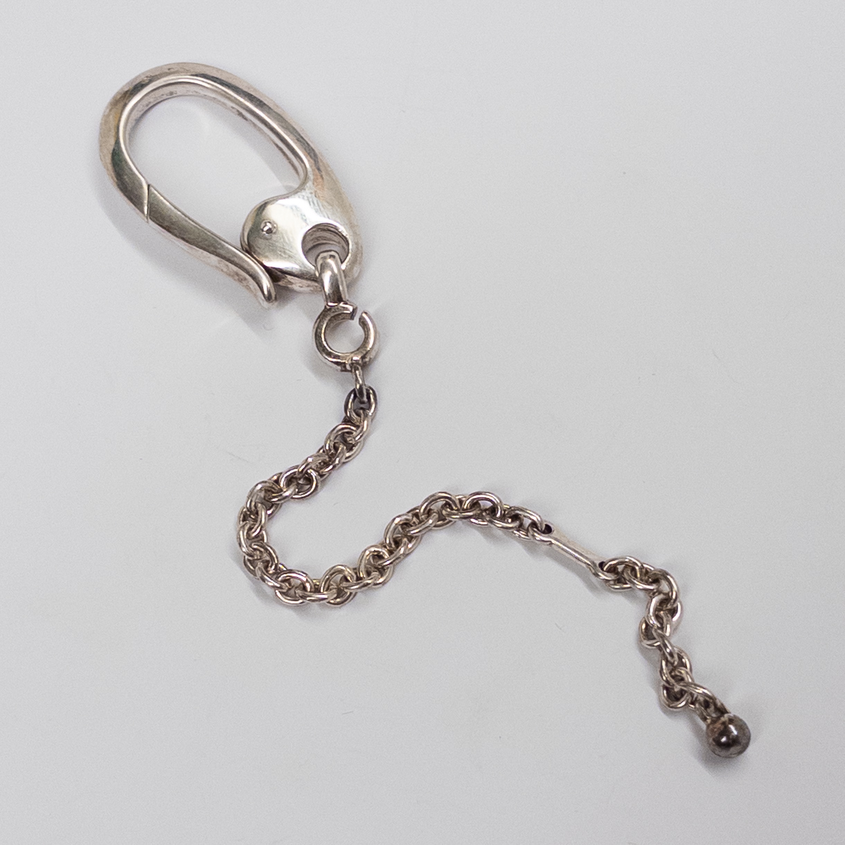 Sterling Silver Carabiner on Chain