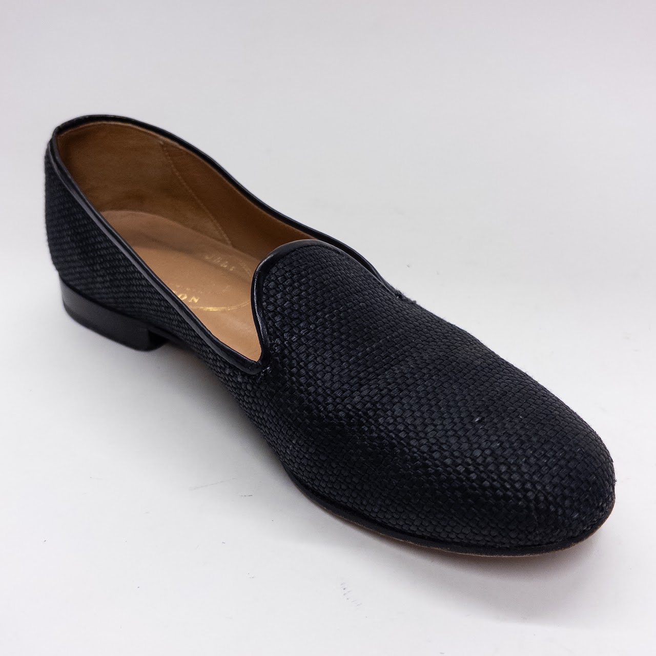 Stubbs and Wootton Woven Grasscloth Loafers