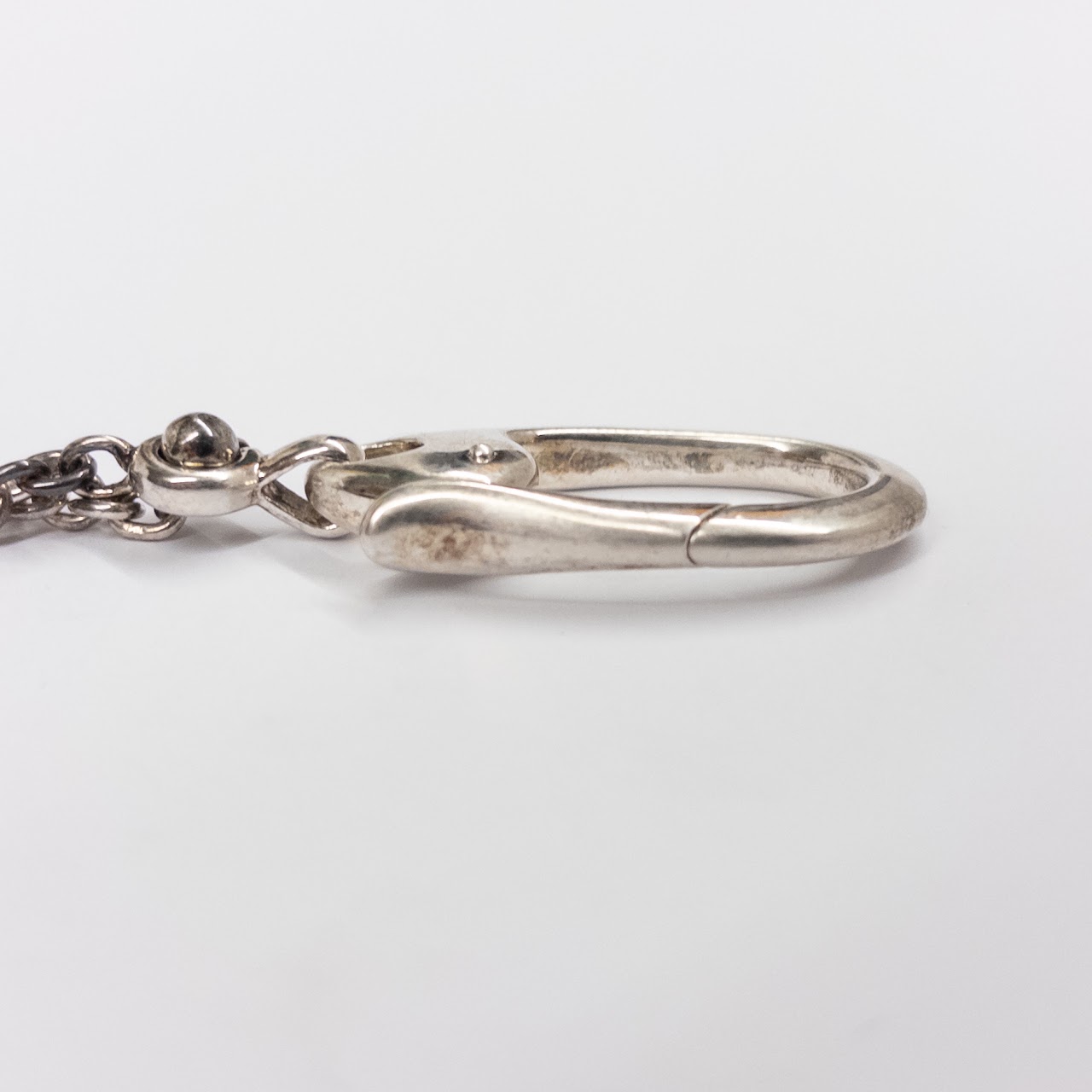 Sterling Silver Carabiner on Chain