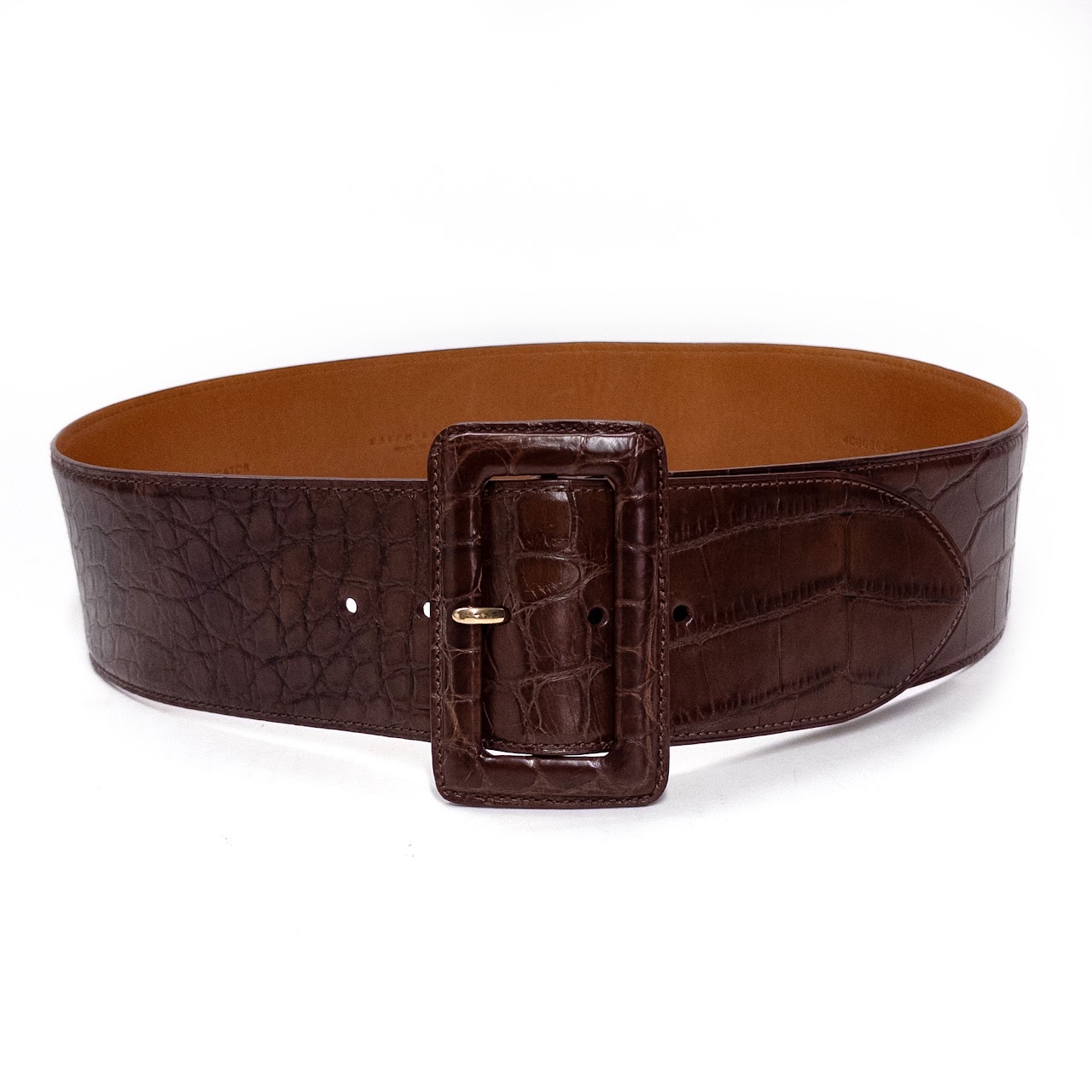 Ralph Lauren Wide  Alligator Belt