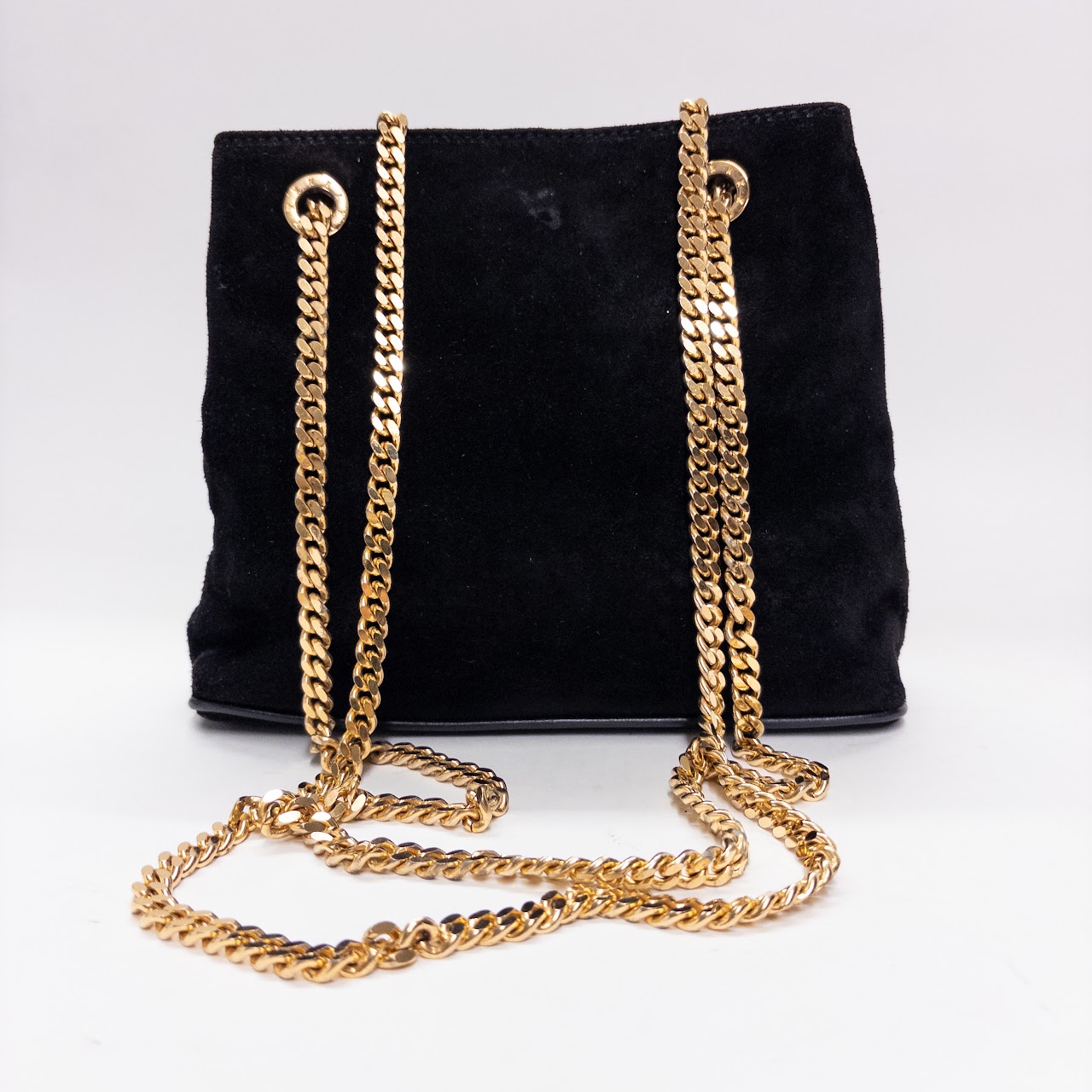 Paloma Picasso Chain Strap Suede Bag