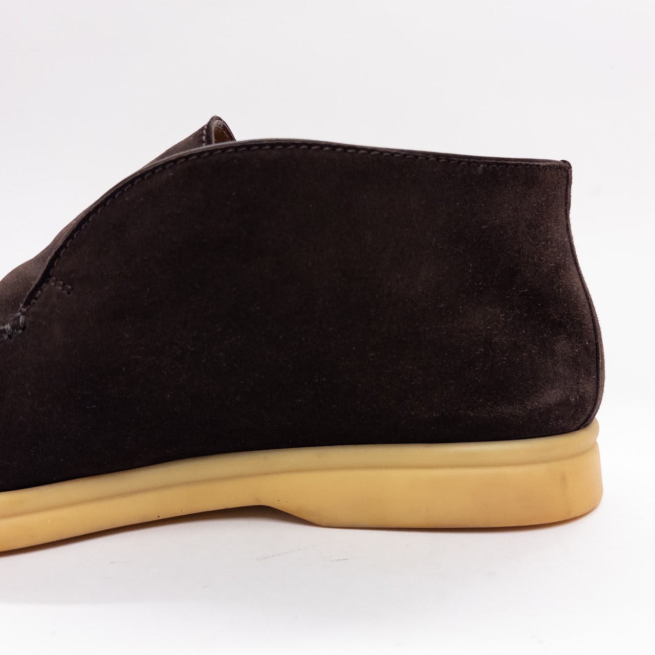 Loro Piana Open Walk Suede Ankle Boot