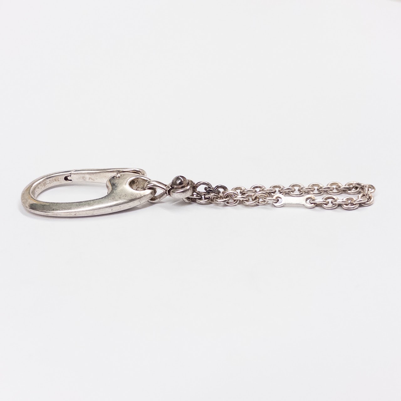 Sterling Silver Carabiner on Chain