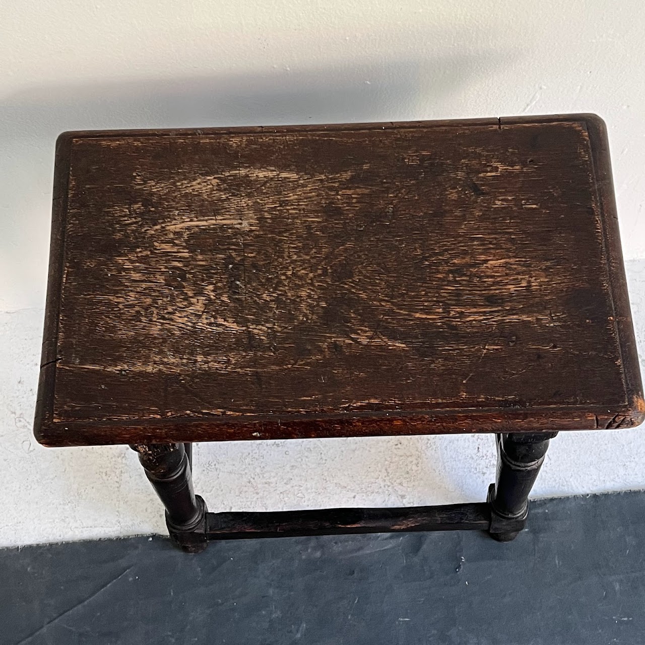 Early 20th C. Oak Joint Stool