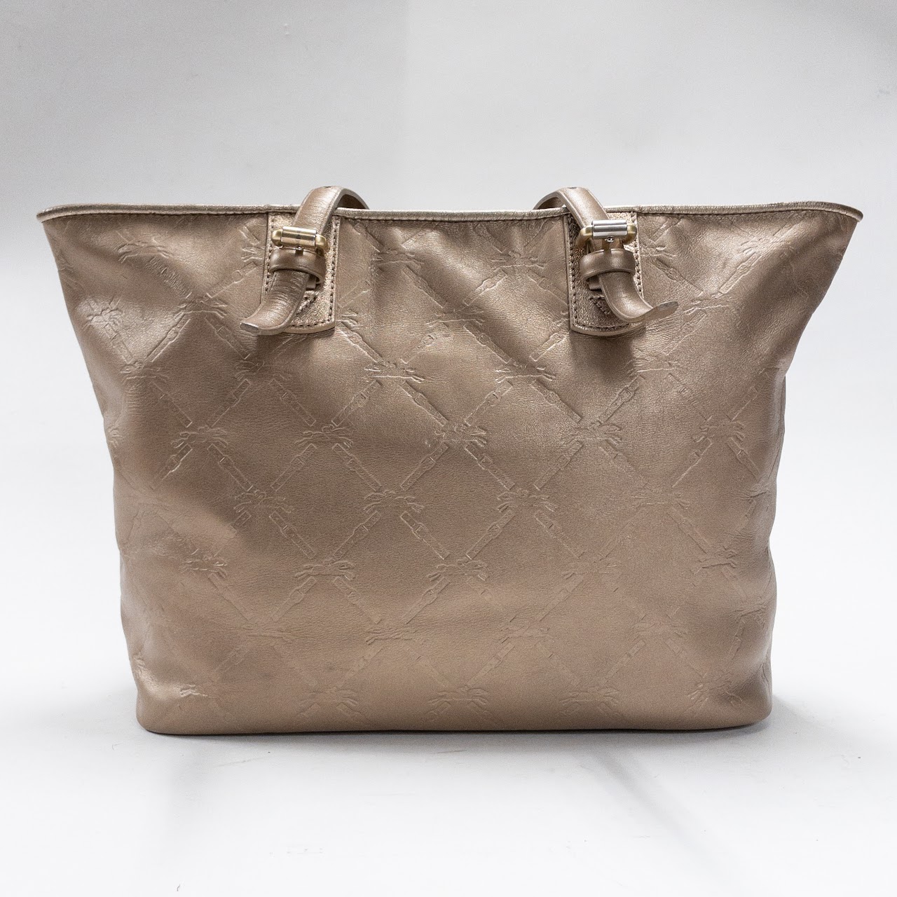 Longchamp Metallic Leather Tote