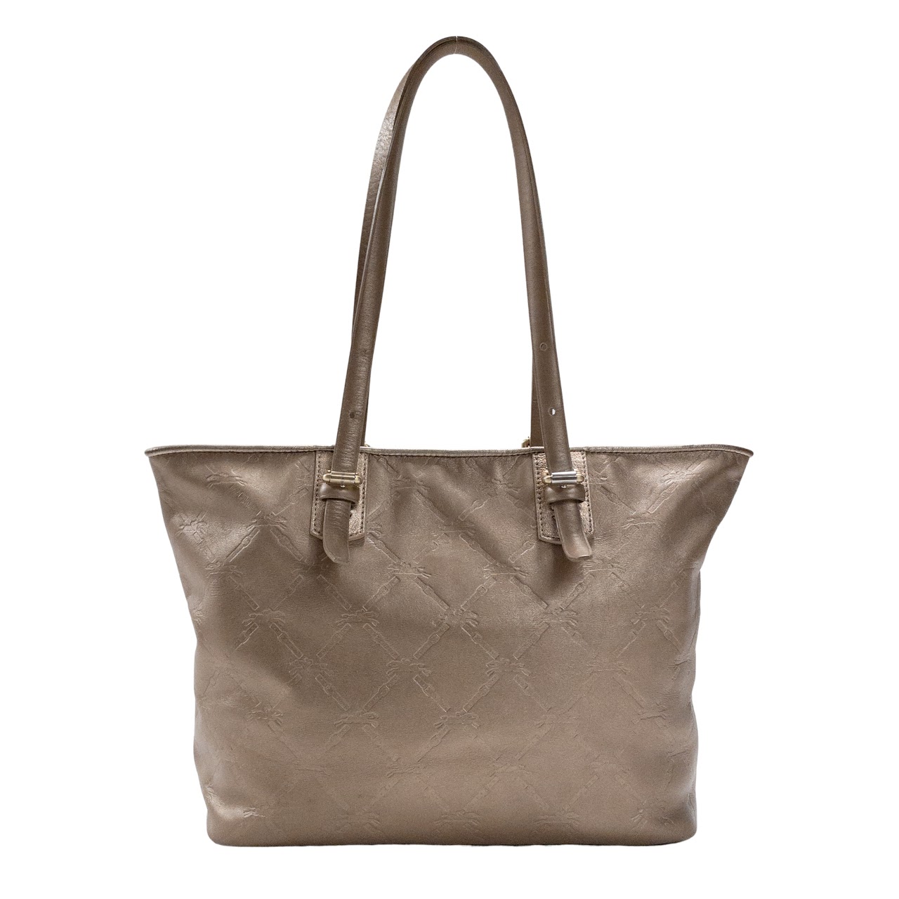 Longchamp Metallic Leather Tote