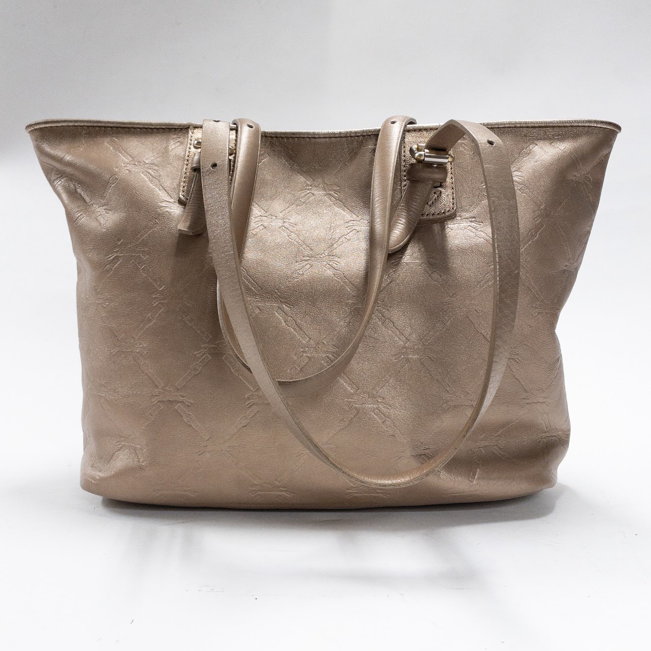 Longchamp Metallic Leather Tote