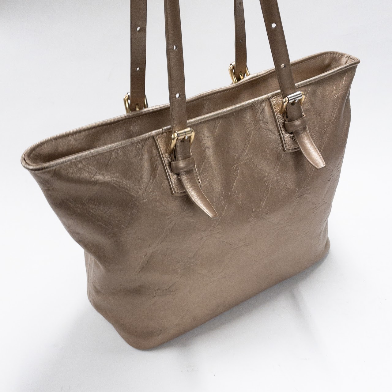 Longchamp Metallic Leather Tote