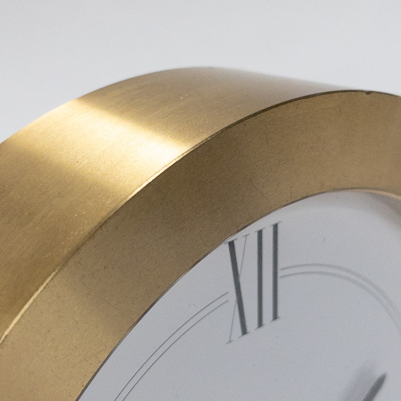 Tiffany & Co. Brass Desk Clock