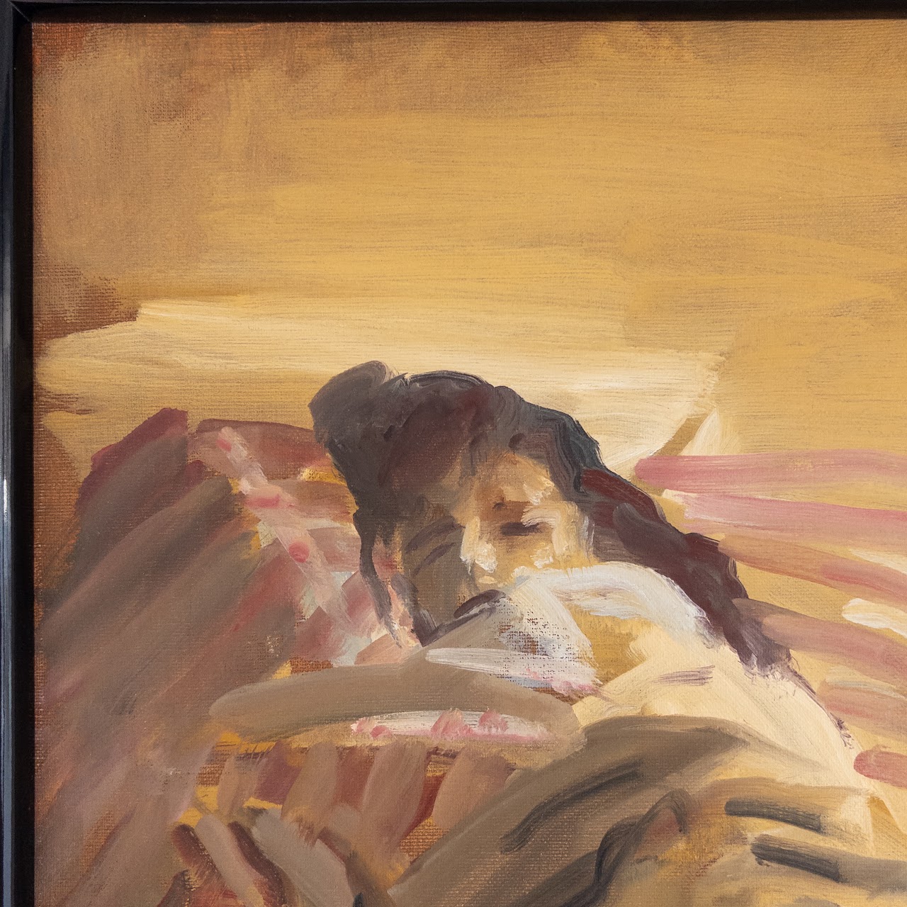 Woman Asleep Impressionist Painting