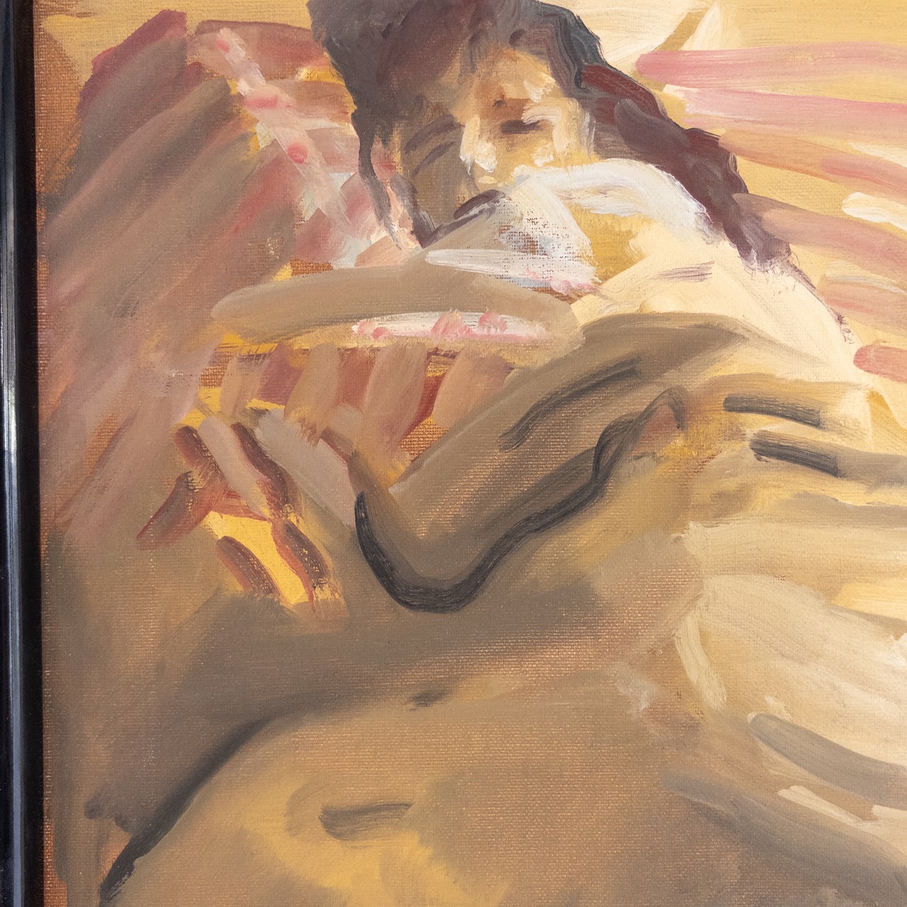 Woman Asleep Impressionist Painting