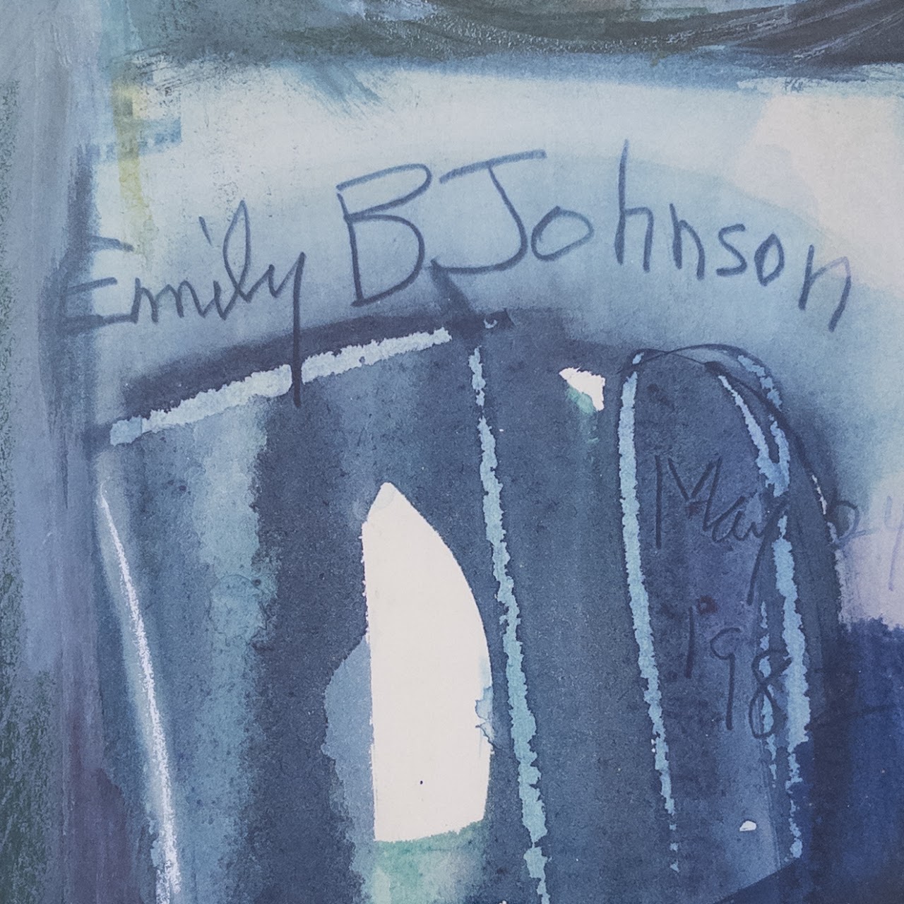 Emily B. Johnson Signed Still Life Watercolor Painting