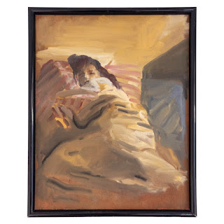 Woman Asleep Impressionist Painting