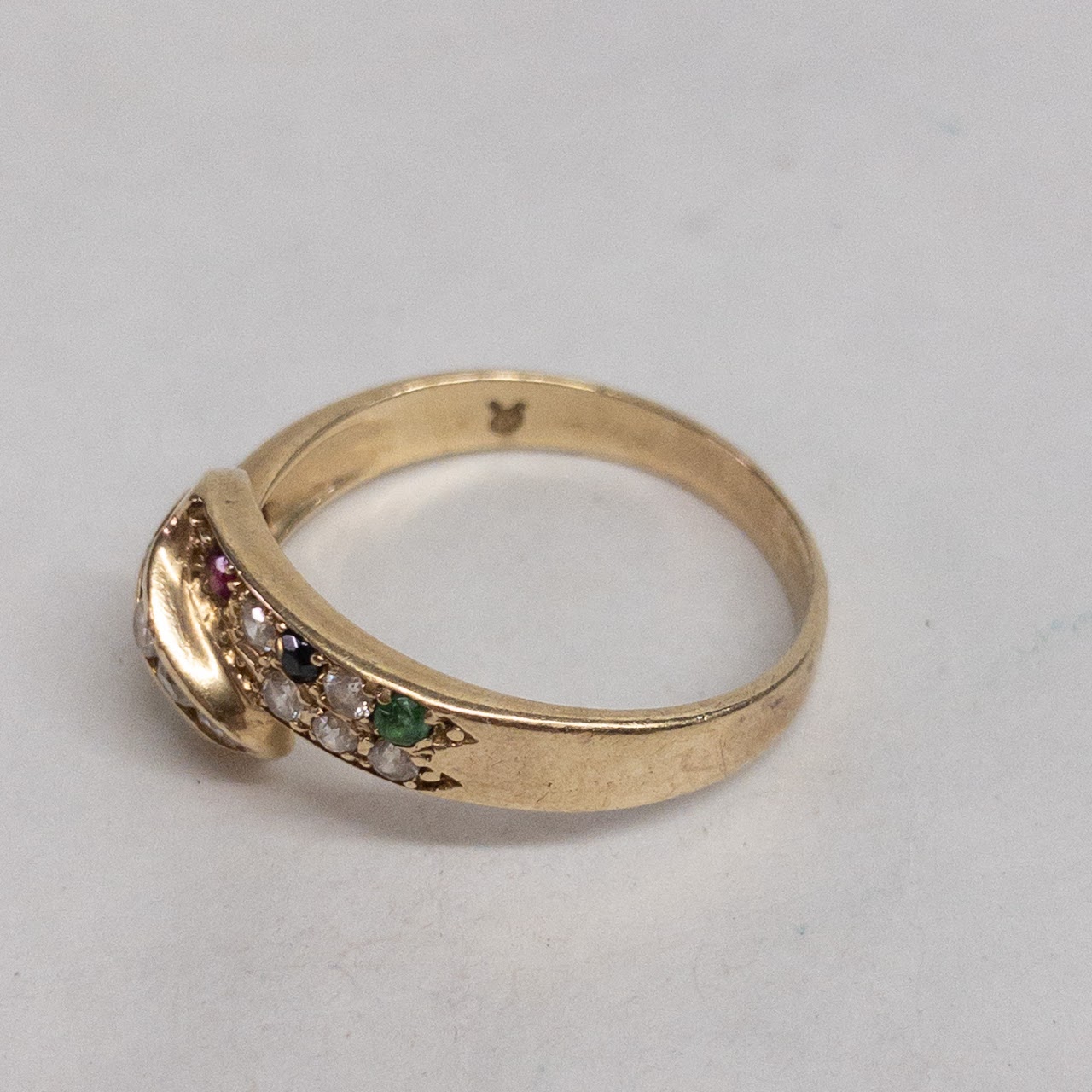 14K Gold and Multi Stone Ring