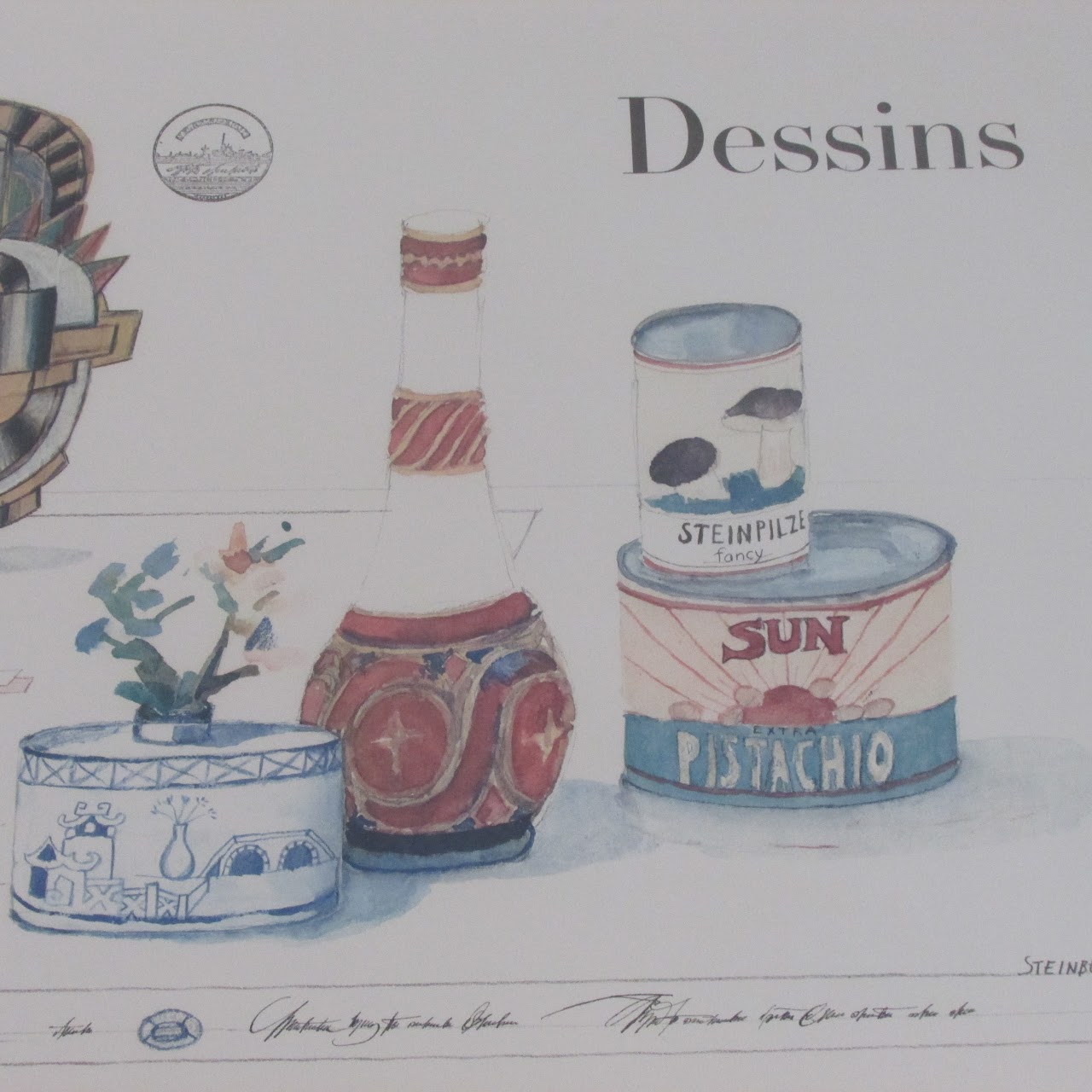 Saul Steinberg 1981 Dessins Galerie Maeght Exhibition Poster