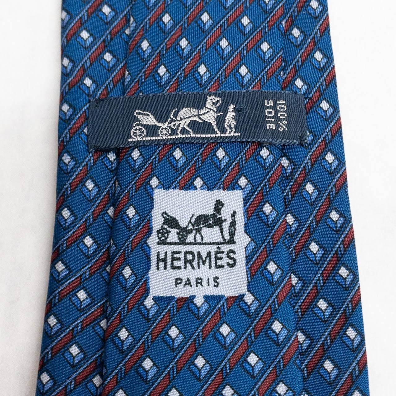 Hermès Foulard Print Necktie