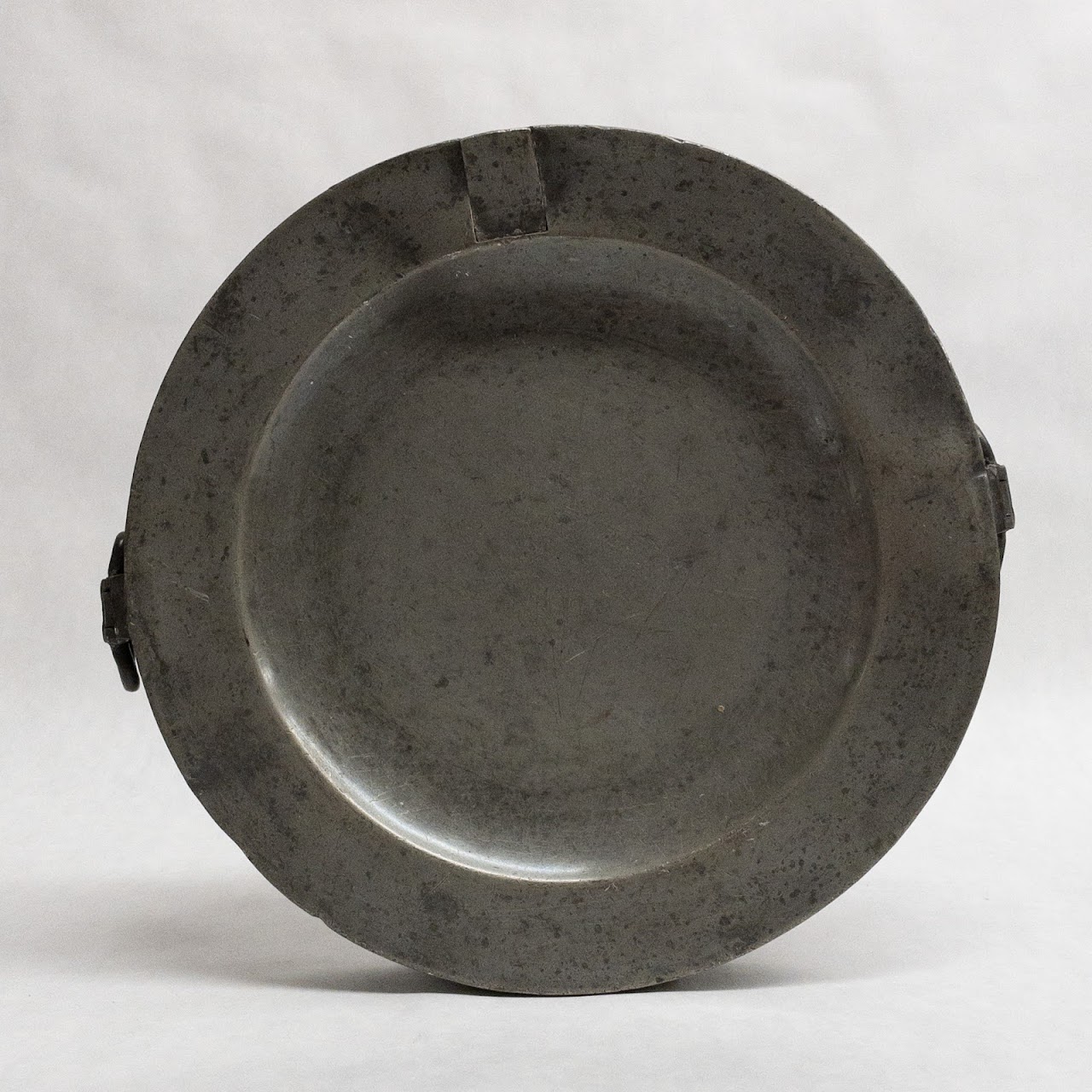 English Pewter Antique Warming Dish