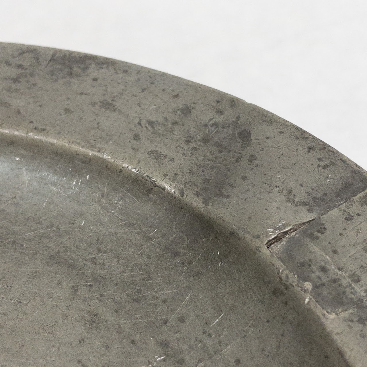 English Pewter Antique Warming Dish