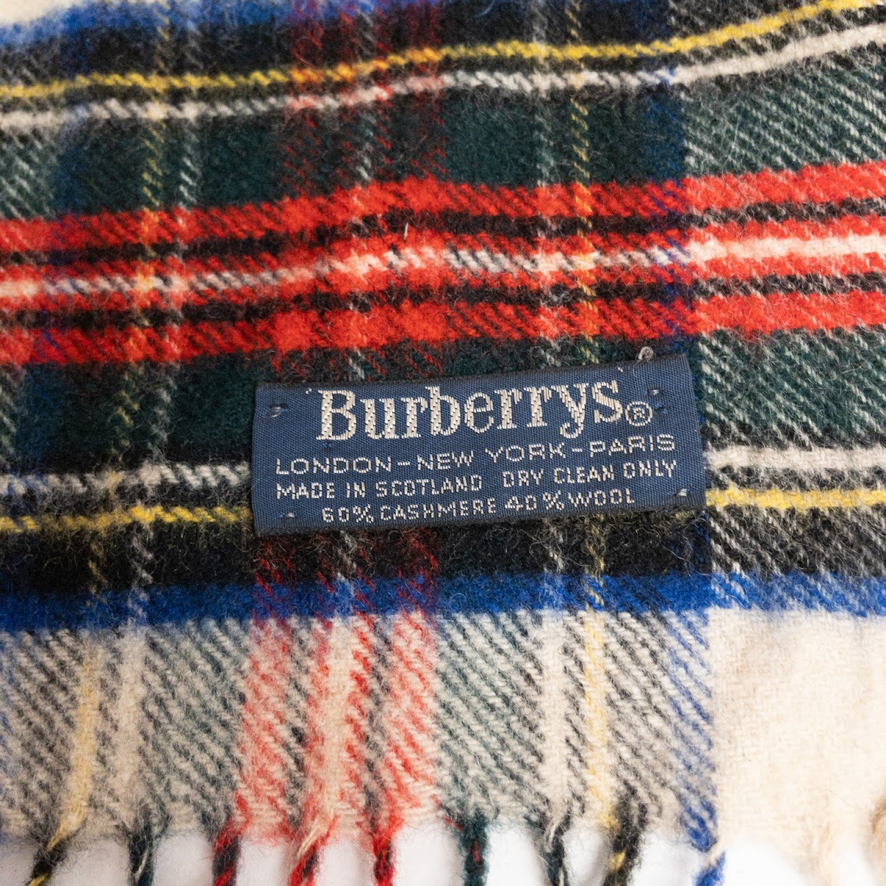 Burberry Vintage Plaid Scarf