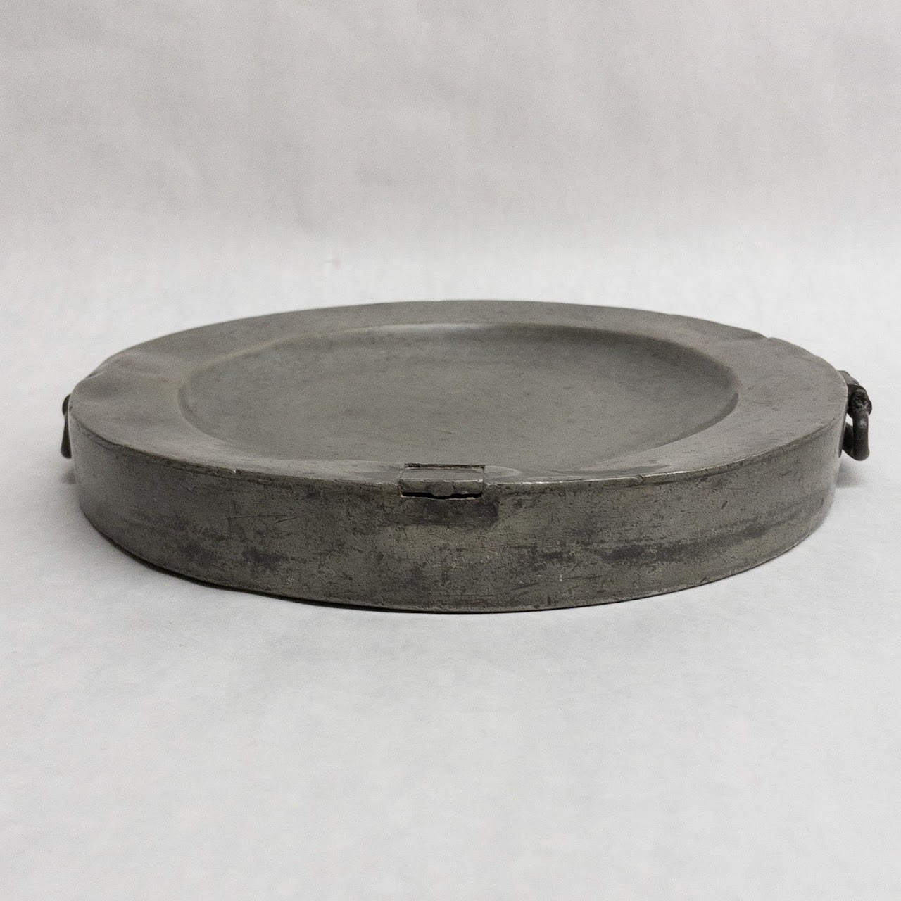 English Pewter Antique Warming Dish