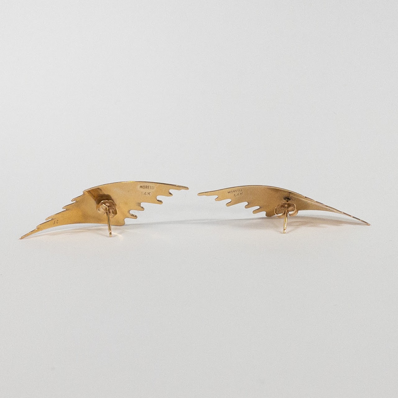 14K Gold Tri-Color Earrings