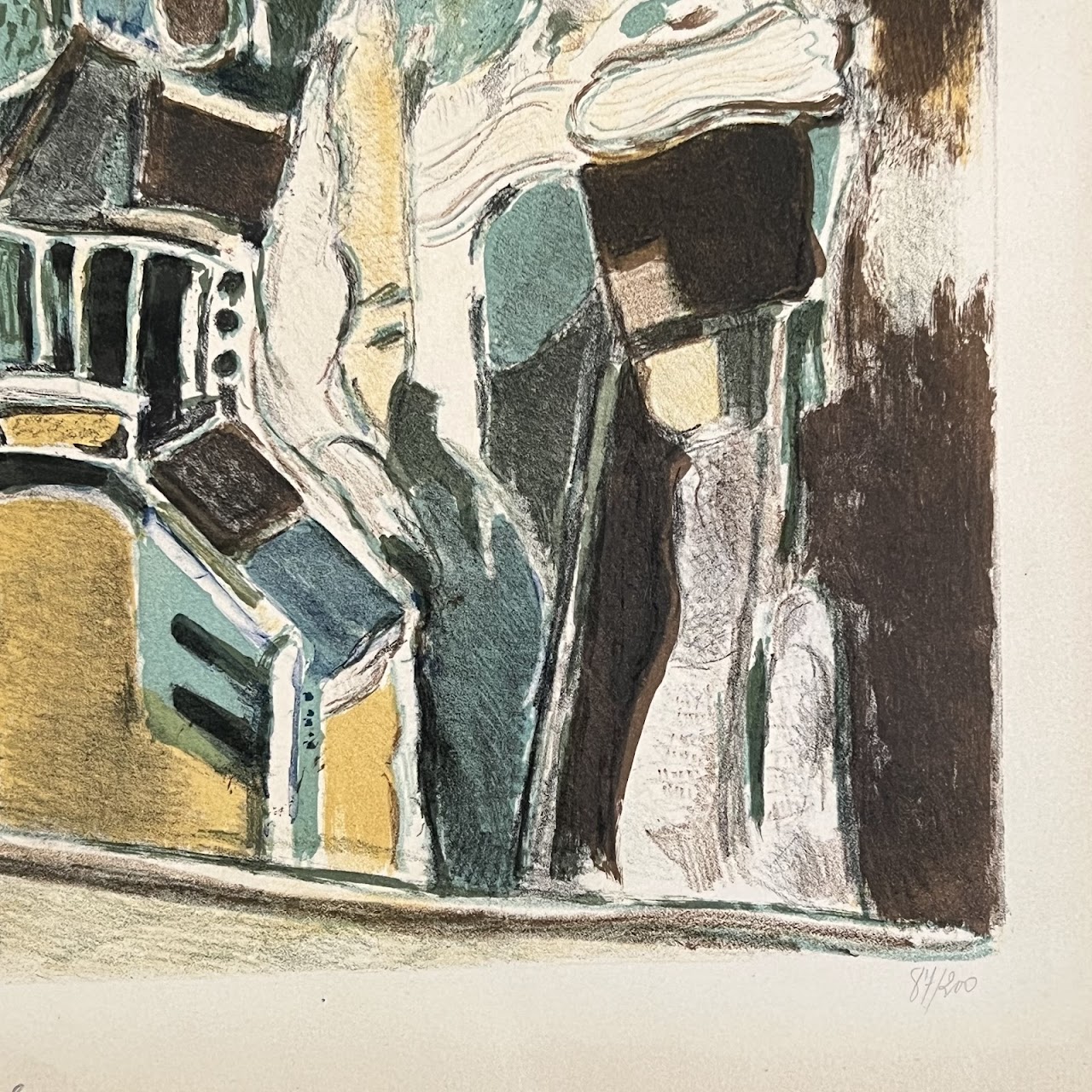 Michel Kikoïne 'In the Synagogue' Signed Lithograph